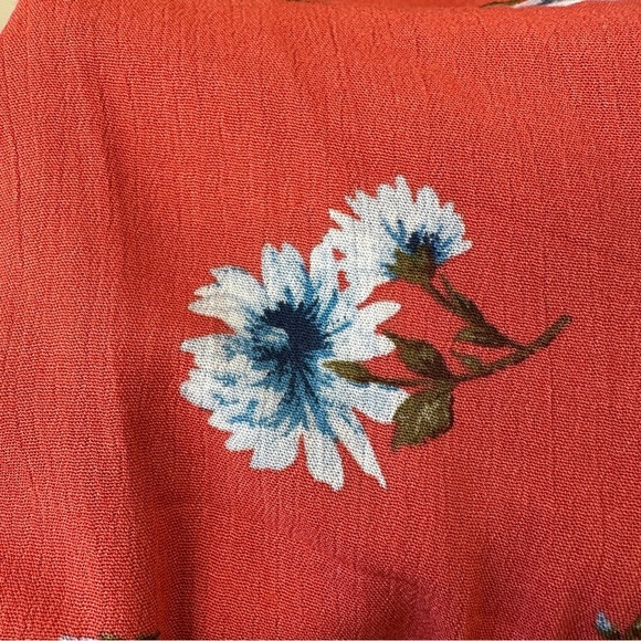 Hiatus Red and White Floral Lightweight Sundress Size Small - Picture 7 of 9